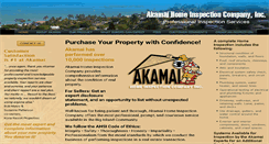 Desktop Screenshot of akamaihomeinspection.com